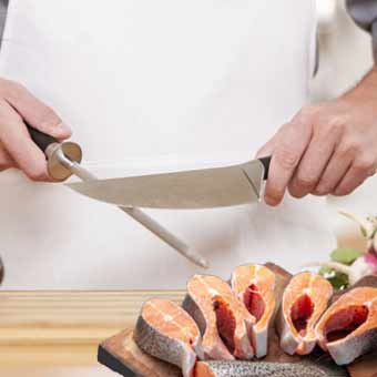 Afilador para Cuchillos ( Chaira) de acero inoxidable