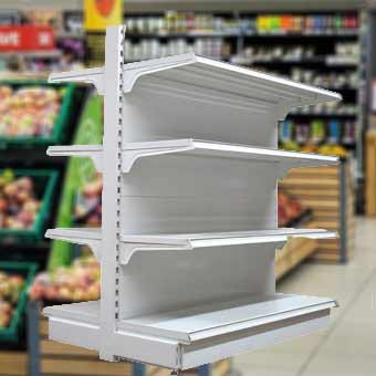 Gondolas de Pared con Entrepaños color blanco