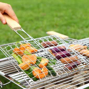 Regilla Para Carne, Pescado o Verduras de Acero Inoxidable